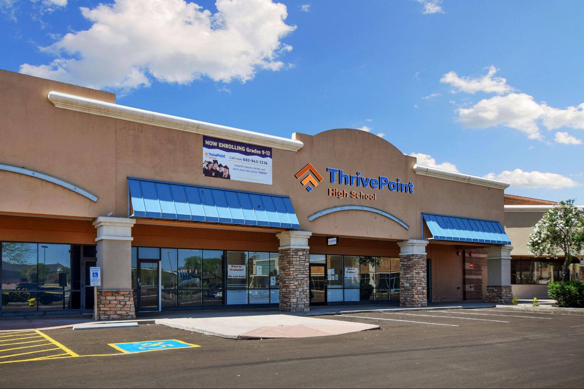 Exterior of ThrivePoint High School in Phoenix